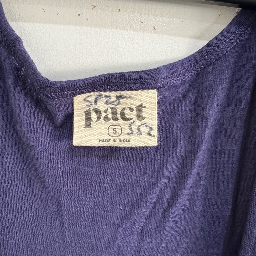 Pact Deep Purple Sleeveless Maxi Dress - Picture 3 of 3